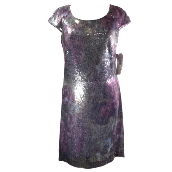 Signature by Robbie Bee Sequin Dress 8 - Picture 1 of 5